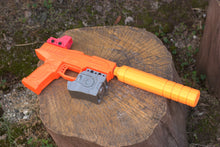 Load image into Gallery viewer, Venom Pistol Replica (PE+) - Removable Silencer, LAM, and Red Dot Sight - Used in "Digital Ghosts" SciFi Story - Replica3D