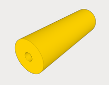 Load image into Gallery viewer, Airsoft3D Fast Cheetah Custom 4.5" Long 2" Indent Mock Suppressor for Airsoft Guns and Airguns - SoftAir Compensator - Cosplay LARP Pistol Rifle Accessory