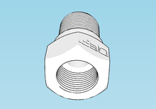 Load image into Gallery viewer, Airsoft Muzzle / Barrel Adapter (14mm- to 16mm+) for SoftAir Gun - Airsoft3D