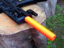 Load image into Gallery viewer, Airsoft3D 3-Lug Fake Silencer / Suppressor for MP5 SMG Airsoft Guns - SoftAir Compensator - Cosplay LARP Pistol Rifle Accessory