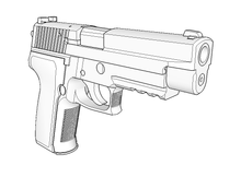 Load image into Gallery viewer, P226 Tactical Pistol with Removable Silencer Replica - Real 3-Slots Picatinny Rail - Assassin Hitman ActionProp - Toy Gun Cosplay