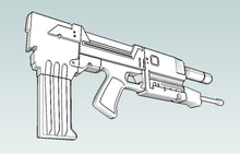 Load image into Gallery viewer, M95A1 Phased Plasma Rifle Replica - 40 Watt Gun Prop - Science Fiction Prop