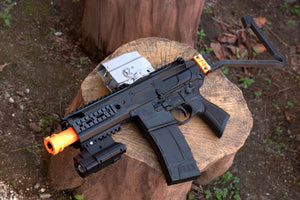 AirPower3D Modulus Barrel Adapter (Type I) for Sig Sauer MCX Rattler .177 BB Air Rifle - Allows Use of Foam Dart / Foam Ball Muzzle Mods - For Nerf Elite Compatible Barrels