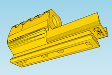 Load image into Gallery viewer, J.W. Frame Mounted Compensator with 9-Slots Hybrid Rail for VP9 P30 Airsoft GBB Pistol - SoftAir Survival Game - Hitman Assassin Cosplay LARP