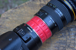 Back-to-Back Lens Caps (PT+) for Canon EOS EF EF-S Lenses - Easily Stack Two for Easy Carrying in Backpack, Camera Bag, and Suitcase - EveryThang3D