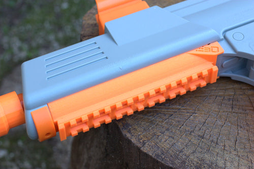 Blasters3D Bottom Picatinny Rail (14-Slots) Battery Cover for SplatRBall SRB400 Gel Blaster - Clip On Replacement Performance Mod - No Tools Required