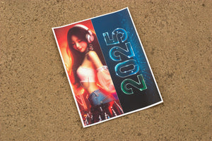 2025 Cute Asian Gal DJ and Neon Rainbow Owl Designs on Iron-On Heat Transfer Papers - #EDCLV2025 Clothing Fashion Accessory - Pongo Beach