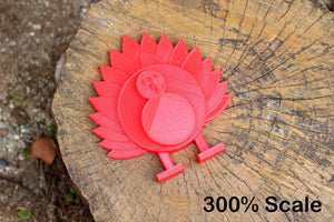 Thanksgiving Turkey Home Decoration - Christmas Shooting Target Toy - Fun Winter Holiday Gift - For Nerf and Gel Blasters Hunt - Blasters3D