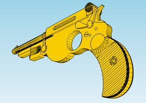 Bergmann 1894 No. 1 Pistol Replica - Historical Firearm Reproduction - Assassin Hitman Prop - Toy Gun Cosplay - Airsoft3D