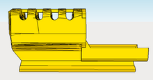 Load image into Gallery viewer, J.W. Frame Mounted Compensator with 9-Slots Hybrid Rail for VP9 P30 Airsoft GBB Pistol - SoftAir Survival Game - Hitman Assassin Cosplay LARP