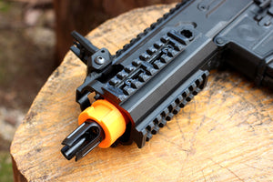 AirPower3D Modulus Barrel Adapter (Type II) for Sig Sauer MCX Rattler .177 BB Air Rifle - Allows Use of Foam Dart / Foam Ball Muzzle Mods - For Nerf Elite Compatible Barrels