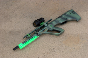 Draco Barrel Stabilizer with Rails (19-Slots) (PT+) for AUG Airsoft Rifle Gun