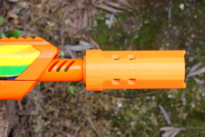 Blasters3D Modulus Barrel Adapter (PT+) for Hydro Strike Pulsar Pro Gel Blaster - Allows You to Use Nerf Foam Dart and Foam Ball Muzzle Mods