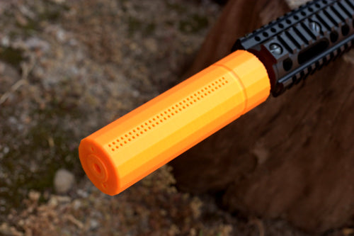 Sydex Silencer / Suppressor Type II for Airguns, Airsoft Guns, and Gel Blasters - Fake SoftAir Compensator - Cosplay LARP Pistol Rifle Accessory - Airsoft3D