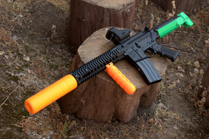Malyuk Silencer / Suppressor for Airguns, Airsoft Guns, and Gel Blasters - Fake SoftAir Compensator - Cosplay LARP Pistol Rifle Accessory - Airsoft3D