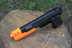 Airsoft3D SubAuto-9 Compensator with 8-Slots Rail (PT+) for M9 and M92 Airsoft Gun - Inspired by Robocop Movie - Cosplay LARP