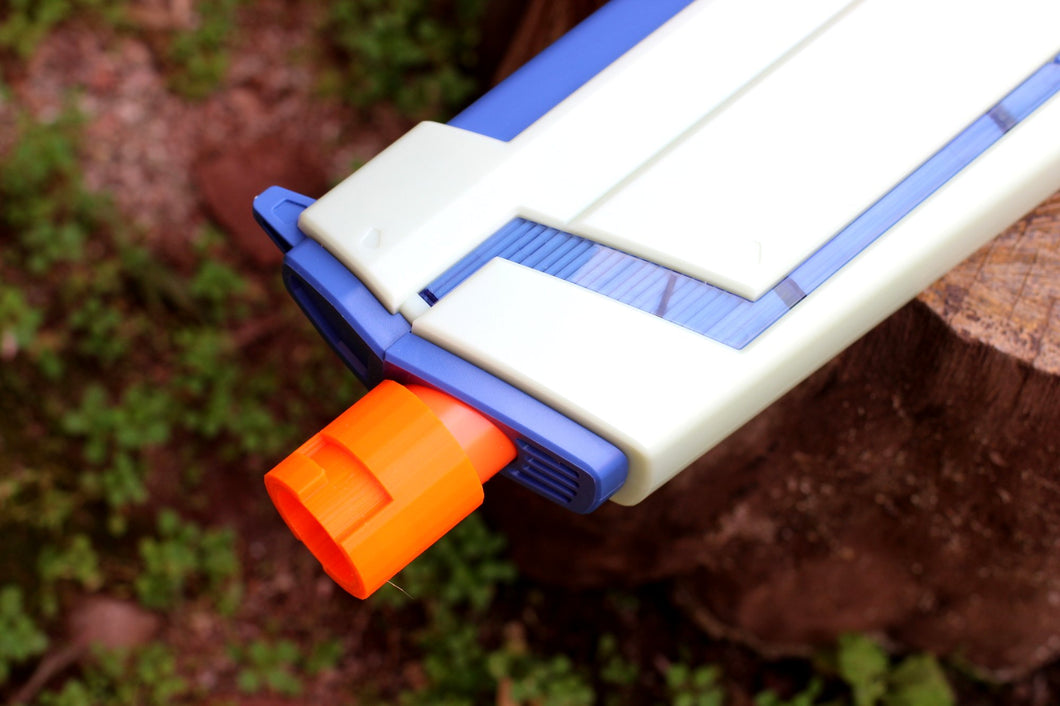 Blasters3D Modulus Barrel Adapter (PT+) for Gelbee StormBurst Glow Blaster - Lets You Use Foam Dart and Foam Ball Muzzle Mods