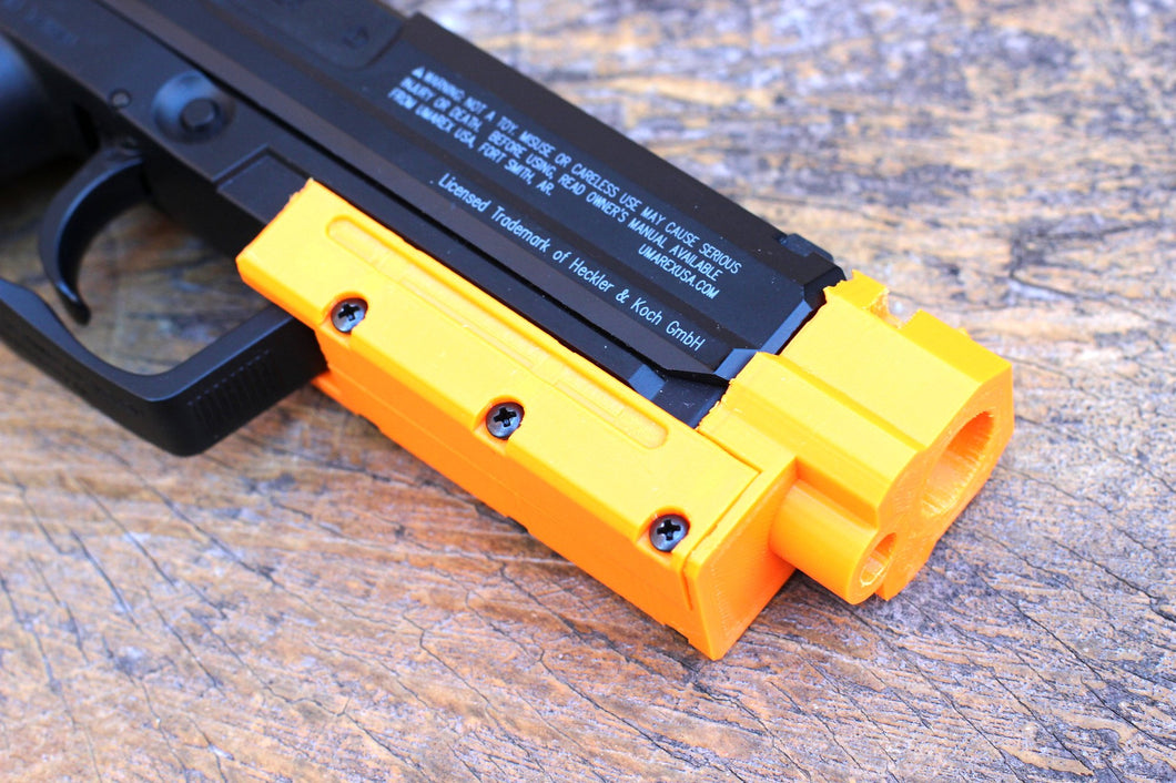 RE4 SG-09 R Type I Frame-Mount Compensator for USP Airsoft GBB NBB Pistol - SoftAir Survival Game - Hitman Assassin Cosplay LARP