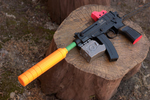 Venom Silencer / Suppressor for Airguns, Airsoft Guns, and Gel Blasters - Fake SoftAir Compensator - Cosplay LARP Pistol Rifle Accessory - Used in Digital Ghosts Short Story - Airsoft3D