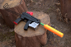 Venom Silencer / Suppressor for Airguns, Airsoft Guns, and Gel Blasters - Fake SoftAir Compensator - Cosplay LARP Pistol Rifle Accessory - Used in Digital Ghosts Short Story - Airsoft3D