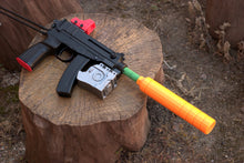Load image into Gallery viewer, Venom Silencer / Suppressor for Airguns, Airsoft Guns, and Gel Blasters - Fake SoftAir Compensator - Cosplay LARP Pistol Rifle Accessory - Used in Digital Ghosts Short Story - Airsoft3D