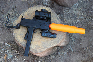 Snake Silenced MAC-10 Deluxe Airsoft Replica - Inspired by Escape From New York - Cool Gift for Stealth Hitman Action Movie Fans - SoftAir