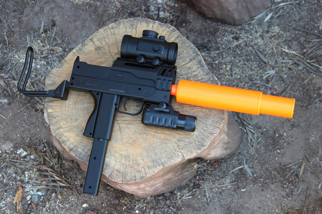 Snake Silenced MAC-10 Deluxe Airsoft Replica - Inspired by Escape From New York - Cool Gift for Stealth Hitman Action Movie Fans - SoftAir