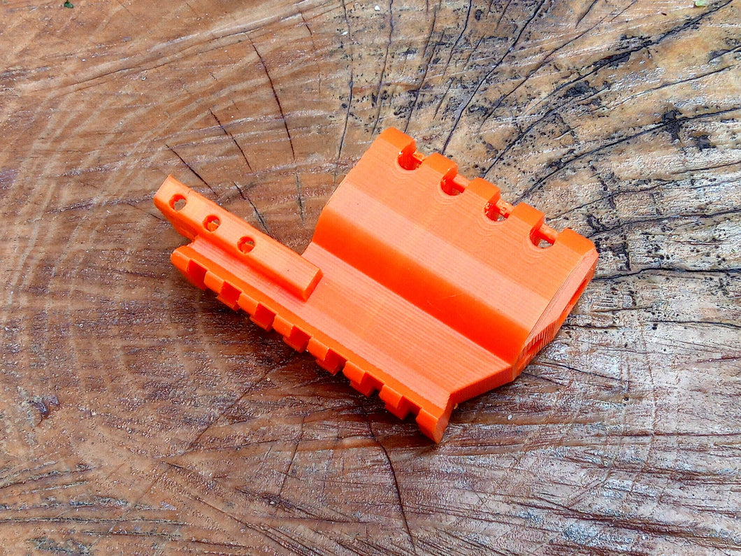 J.W. Frame Mounted Compensator with 7-Slots Rail for XBG .177 Airgun BB Pistol - Hitman Assassin Cosplay LARP - AirPower3D