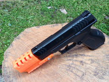 Load image into Gallery viewer, J.W. Frame Mounted Compensator with 7-Slots Rail for Combat Zone Enforcer Airsoft Pistol - SoftAir Survival Game - Hitman Assassin Cosplay