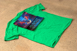 2025 Apocalyptic DJ and Neon Rainbow Owl Designs on Iron-On Heat Transfer Papers - #EDCLV2025 Clothing Fashion Accessory - Pongo Beach