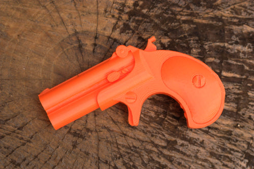 Model 95 Pocket Pistol Replica with Removable Compensator - Double Derringer - Historical Firearm Reproduction - Assassin Hitman Prop - Toy Gun Cosplay LARP - Replica3D