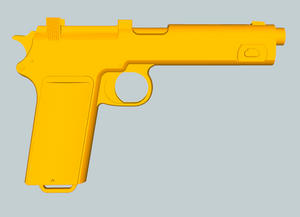 Steyr M1912 Pistol Replica (PE+) - Steyr-Hahn Historical Imitation Firearm Reproduction - Assassin Hitman Action Movie Prop - Toy Gun Cosplay - Replica3D
