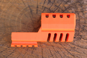 JWTR Type II Frame Mount Compensator for P30 Airsoft Electric Pistol (AEP) - John Wick Lara Croft Tomb Raider Hitman Assassin Cosplay - SoftAir