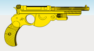 Bergmann 1894 No. 1 Pistol Replica - Historical Firearm Reproduction - Assassin Hitman Prop - Toy Gun Cosplay - Airsoft3D