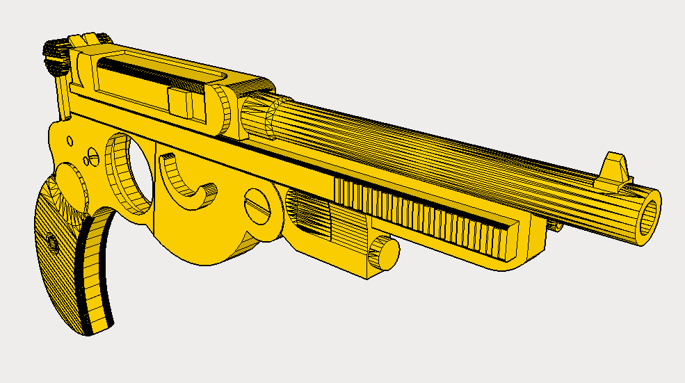 Bergmann 1894 No. 1 Pistol Replica - Historical Firearm Reproduction - Assassin Hitman Prop - Toy Gun Cosplay - Airsoft3D