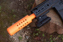 Load image into Gallery viewer, AirPower3D Modulus Barrel Adapter (Type I) for Sig Sauer MCX Rattler .177 BB Air Rifle - Allows Use of Foam Dart / Foam Ball Muzzle Mods - For Nerf Elite Compatible Barrels