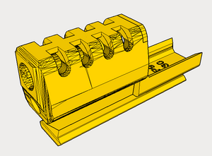 J.W. Frame Mounted Compensator with 9-Slots Hybrid Rail for VP9 P30 Airsoft GBB Pistol - SoftAir Survival Game - Hitman Assassin Cosplay LARP