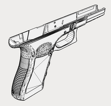Load image into Gallery viewer, G17 Pistol Receiver Replica - Real Bottom Rail - Assassin Hitman Action Prop - Gun Cosplay - Replica3D