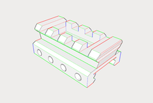 Load image into Gallery viewer, Blasters3D Picatinny Rail Adapter (4 Slots) for Hyper / Rival Blasters - Allows Use of Picatinny Parts: Sight, Scope, Laser, Flashlight