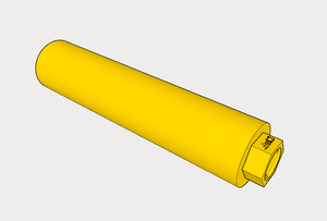 Airsoft3D Fast Cheetah 6" Long Mock Suppressor for Airsoft Guns and Airguns - SoftAir Compensator - Cosplay LARP Pistol Rifle Accessory