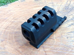 J.W. Frame Mounted Compensator with 7-Slots Rail for XBG .177 Airgun BB Pistol - Hitman Assassin Cosplay LARP - AirPower3D