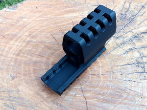 J.W. Frame Mounted Compensator with 7-Slots Rail for XBG .177 Airgun BB Pistol - Hitman Assassin Cosplay LARP - AirPower3D