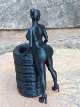 Load image into Gallery viewer, Hot Rod Girl Pen and Pencil Holder (PE+) - Fun Sexy Gift for Car Racing Fans -Busty Pinup (Pin Up) Model -  EveryThang3D