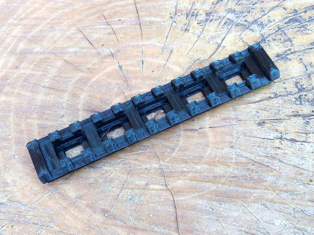DIY Lightweight Picatinny Rail (11-Slots) for Airguns, Airsoft Guns, Foam Dart/Ball Blasters, Paintball Markers
