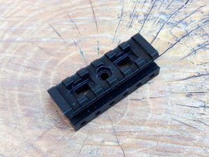 Blasters3D Picatinny Rail Adapter (6 Slots) for Hyper / Rival Blasters - Allows Use of Picatinny Parts: Sight, Scope, Laser, Flashlight