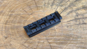 Blasters3D Top Picatinny Rail (7-Slots) for Zuru X-Shot Fury 4 Revolver Blaster - Clip On Performance Mod for Foam Dart Toy - No Tools Needed