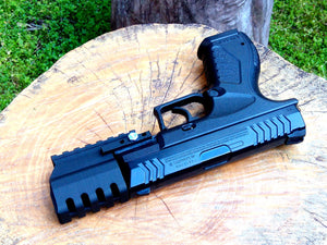 J.W. Frame Mounted Compensator with 7-Slots Rail for XBG .177 Airgun BB Pistol - Hitman Assassin Cosplay LARP - AirPower3D