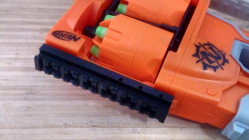 Blasters3D Top Picatinny Rail (13-Slots) for Zombie Strike FlipFury