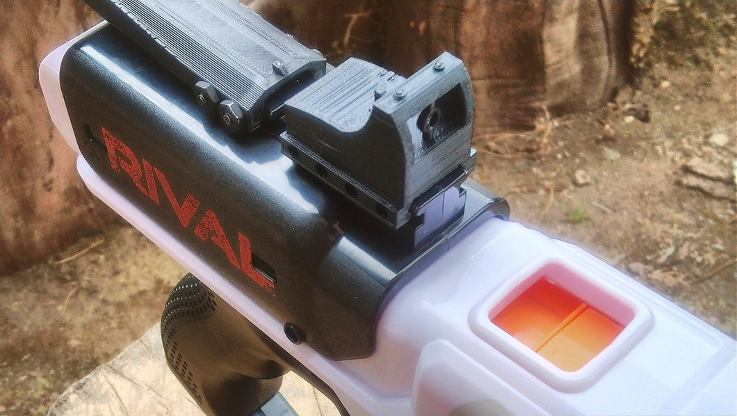Blasters3D Micro Red Dot Sight Mark II for Nerf Modulus Blasters - Picatinny Rival Rail