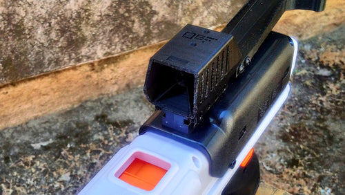 Blasters3D Phantom Scope for Foam Dart Rail, Rival Rail or Picatinny Rail - Age 8+ - Red Dot Sight